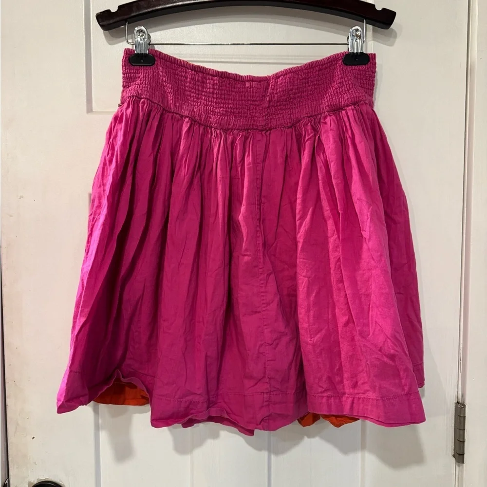 Gap skirt reversible pink and orange mini skirt size M N1.2 - Picture 5 of 11
